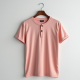 Pastel Pink Animal Print Button-Down Graphic Tee
