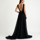 Romantic Backless Georgette Evening Gown